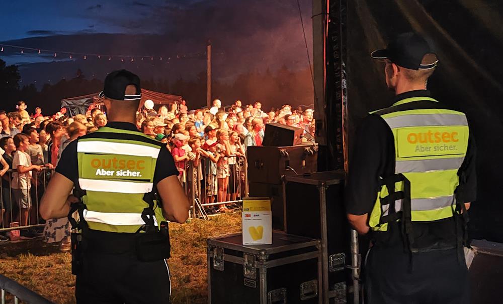 veranstaltungsschutz im Einsatz.