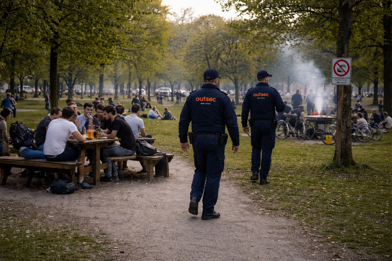 Outsec-Gemeindepatrouille im öffentlichen Raum